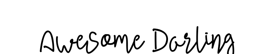 Awesome Darling Font Download Free